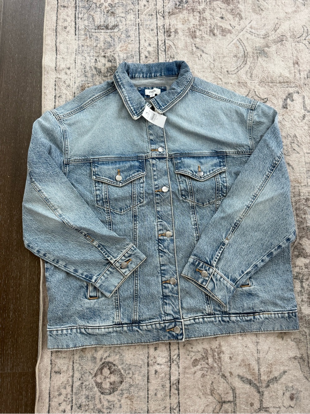 LOFT Oversized Denim Trucker Jacket